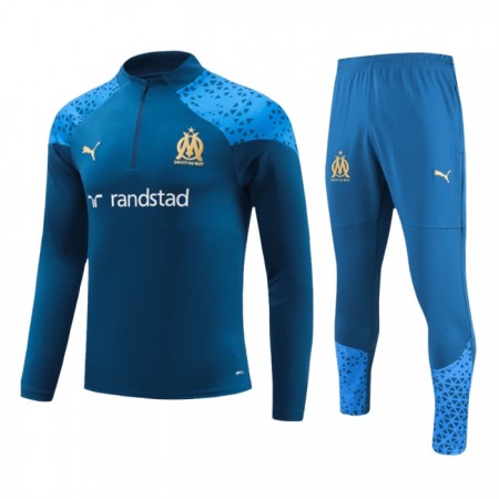 Olympique de Marseille 2023-24 Sudadera De Entrenamiento Quarter-Zip Navy